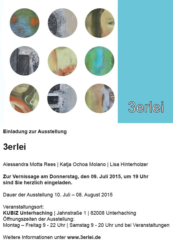 Ausstellung Gruppe 3erlei Unterhaching